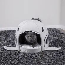 Gato da casa de cama de tubarão cesta doce brinquedos para cães gaiola de hamster caverna acessórios para animais de estimação produtos suprimentos
