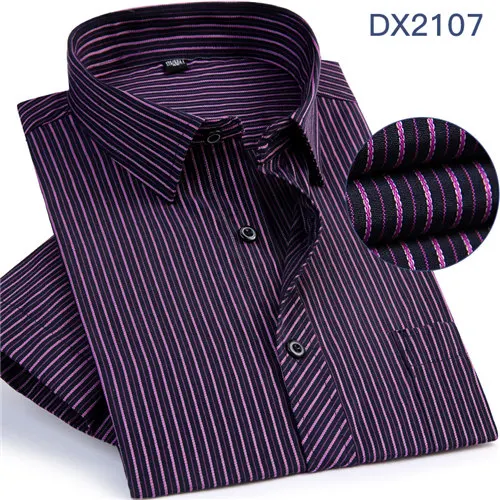 DX2107 Unisplendor, крутые мужские короткие рубашки, летние мужские рубашки с коротким рукавом, деловые вечерние рубашки для отдыха, мужские тонкие короткие топы YN10473 - Цвет: DX2107