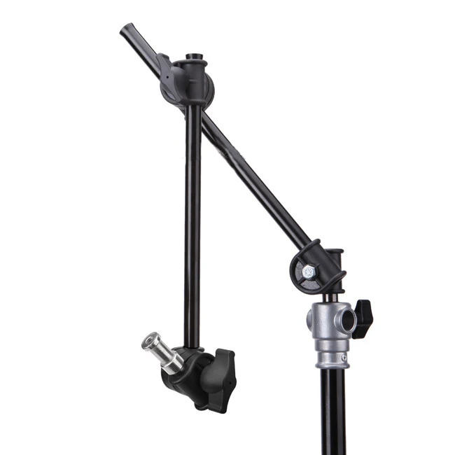  Photo Studio Two-section Adjustable Articulated Arm Sliding Extension System Photography Stand Hand