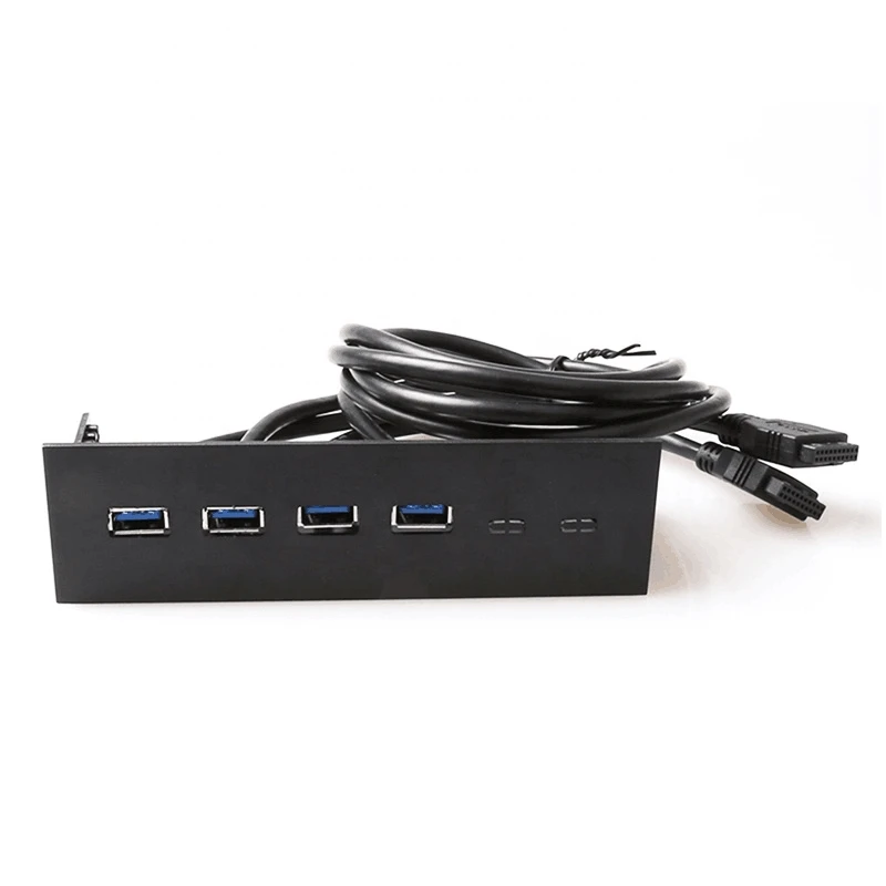 

DIEWU 4 USB 3.0 Computer front panel Hub 20 Pin Connector Adapter Bracket cable