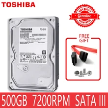 TOSHIBA 500 GB di Disco Rigido Interno Disk Hard Disk HDD HD 500 GB 500G SATA III 3.5 "7200 RPM 32M di Cache per Desktop Del Computer