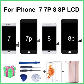 

LCD For iPhone 7 7 Plus 8 8 Plus LCD Display Touch Screen Assembly Replacement Good 3D touch No Dead Pixel With Free Gifts