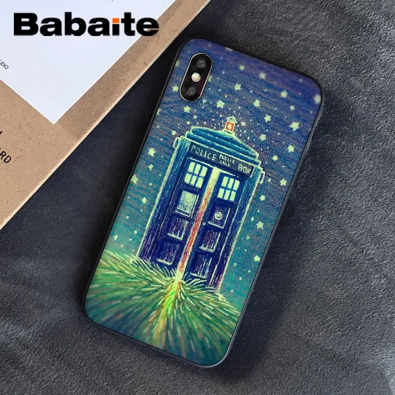 Babaite Tardis Doctor Dr Who Police Box Новинка чехол для телефона Fundas чехол для Apple iPhone 8 7 6 6S Plus X XS MAX 5 5S SE XR чехол s