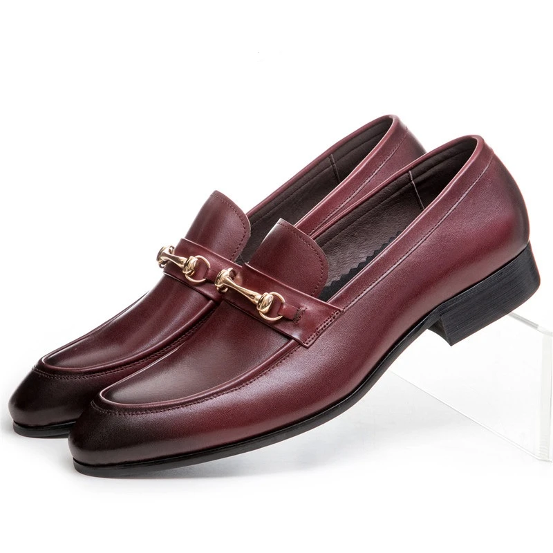 mens casual buckle shoes