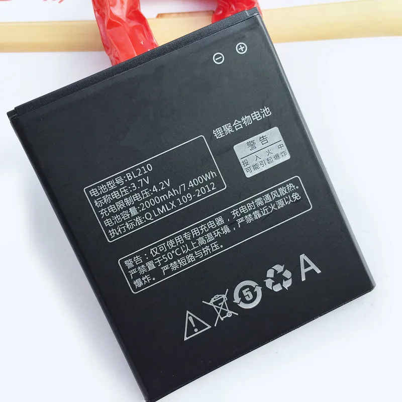 Оригинальный аккумулятор BL210 для Lenovo A536 A606 S820 S820E A750E A770E A656 A766 A658T S650|Аккумуляторы