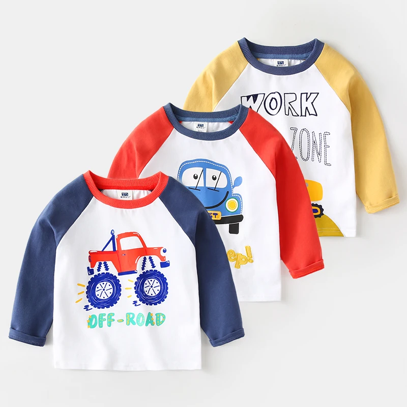 Children's long sleeved T shirt for boys cotton tees 2018 new topin T
