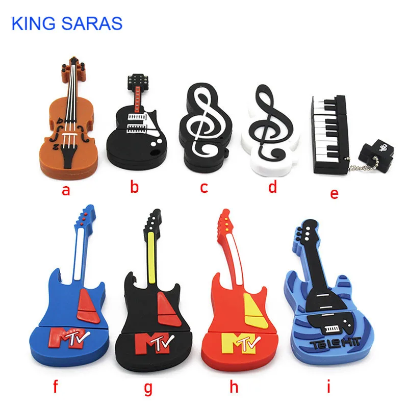 

KING SARAS USB Cartoon usb 2.0 Musical instrumentUSB flash drive pen drive 4GB 8GB 16GB 32GB memory Stick