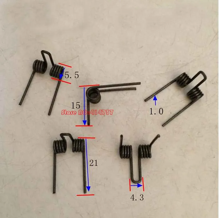 12 шт. пружина стальная торсионные пружины 1,0 мм проволока Натяжная скручивающая пружина