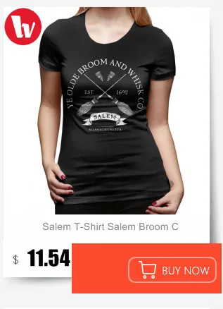 Футболка Salem THE WITCH, 100 хлопок, женская футболка с принтом, красная, короткий рукав, большой размер, кавайная Летняя женская футболка