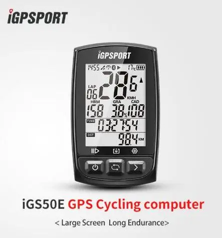 I gps порт gps Быстрое позиционирование usb Спидометр iGS50E велосипедный gps Спидометр IPX7 водонепроницаемый gps с ANT+ Bluetooth 4,0 - Цвет: IGS50E