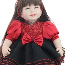 22 Дюймов Pretty Reborn Babies 55 см мягкие силиконовые виниловые реалистичные Реалистичная кукла улыбающаяся девочка Boneca Модель Дети подарки на день рождения