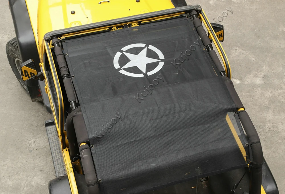 Крыша из пвх сетка для теплоизоляции козырек от солнца для Jeep Wrangler TJ 1997-2006 крыши анти-УФ-защита от солнца защитная сетка чистая