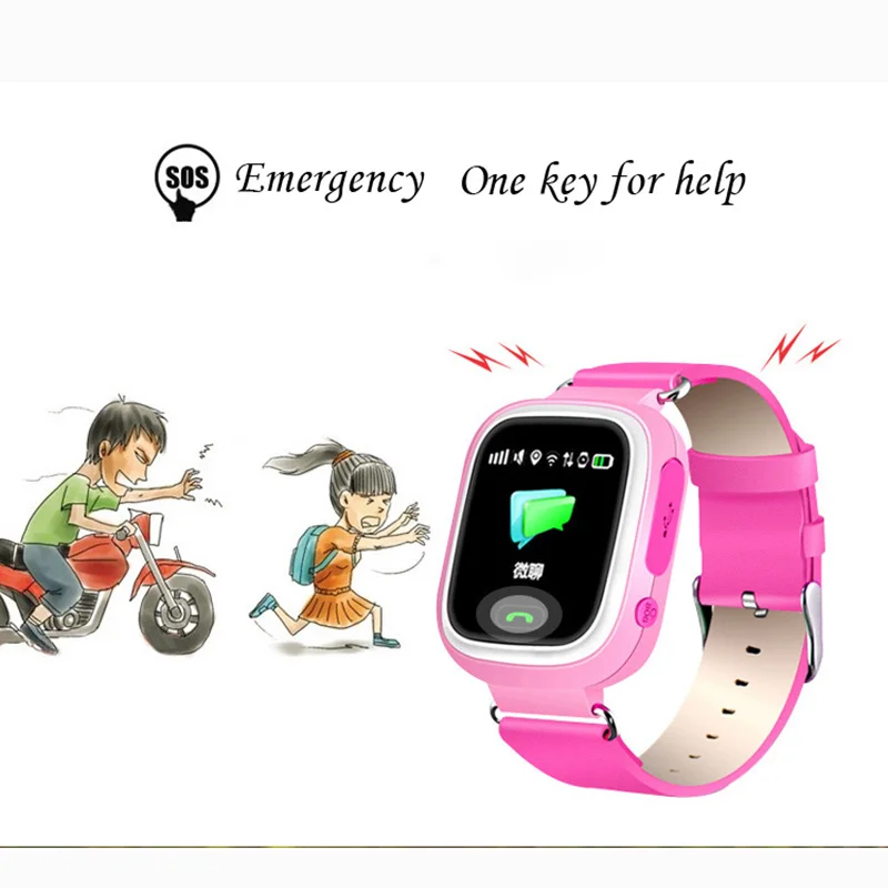 Q90 gps Детские Смарт-часы Детские Анти-потери часы SOS вызова расположение устройства трекер для детей безопасный монитор