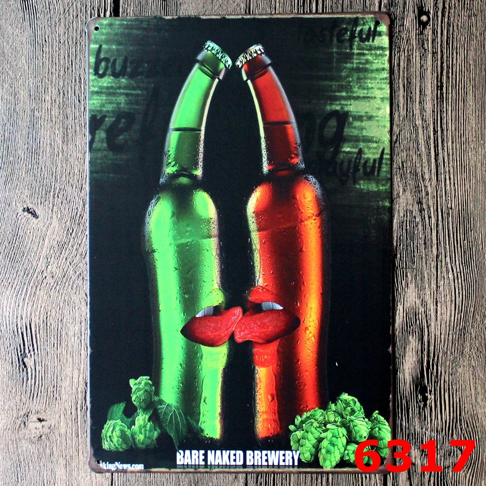 Bar Decorative Car Metal Plates Vintage Metal tin sign Bar Wall art