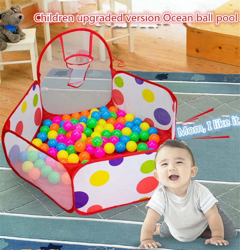 50pcs balls+Outdoor/Indoor Baby Playpen For Children's Foldable Kids