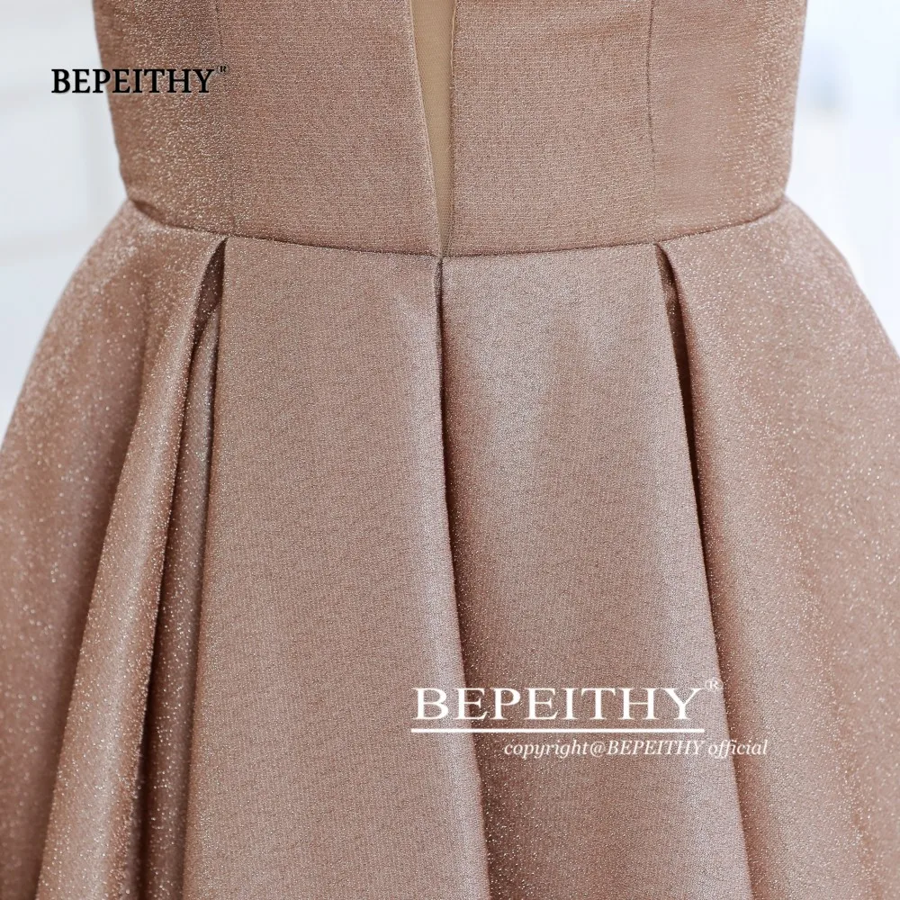 BEPEITHY Новое ТРАПЕЦИЕВИДНОЕ блестящее Золотое вечернее платье длинное Robe De Soiree Светоотражающие Сексуальные вечерние платья на выпускной с открытой спиной Abendkleider