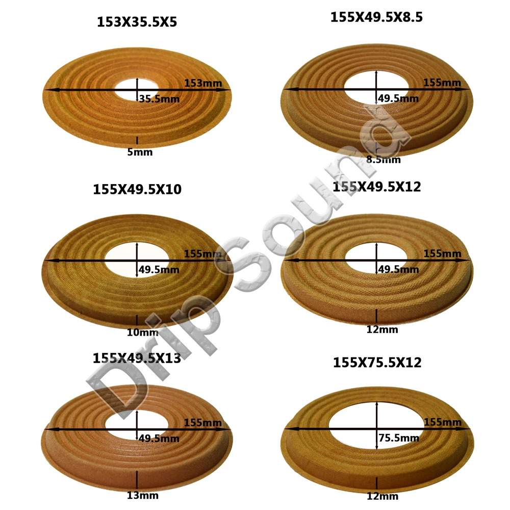 2 шт 153x35,5/155x49,5/155x75,5 мм эластичный волновой громкий динамик сабвуфер низкочастотный динамик с басами спикер Ремонт паук демпфер