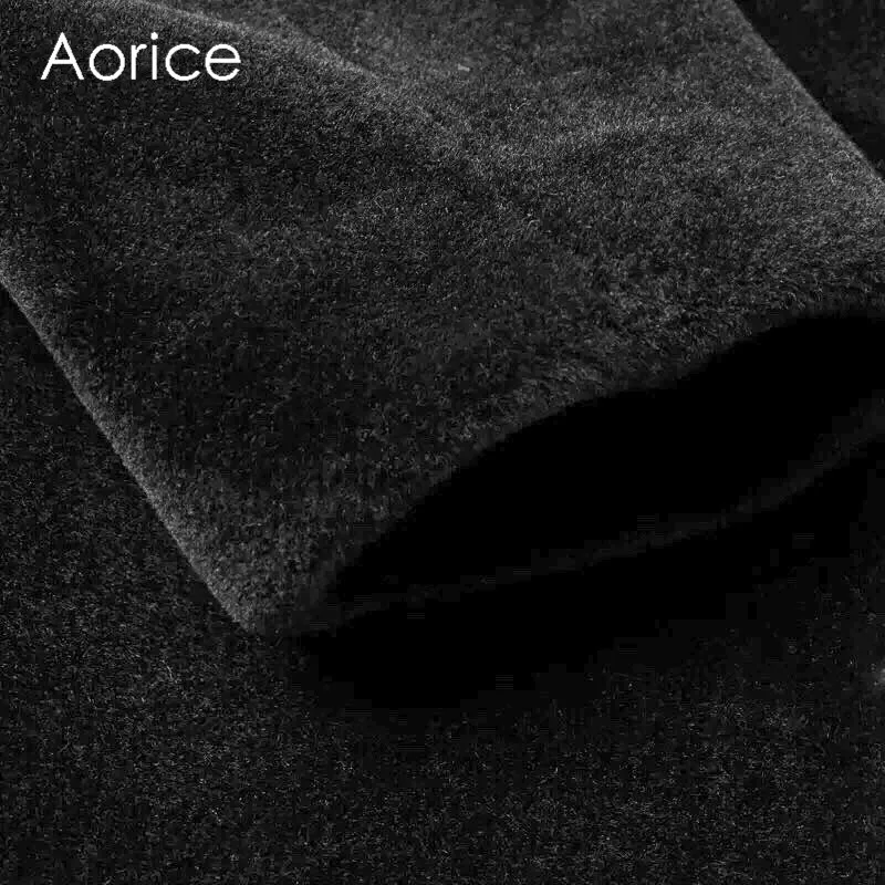 Aorice мужские новые модные шерстяные меховые куртки пальто с норковым меховым воротником Осень Зима Повседневная Верхняя одежда костюм MT848