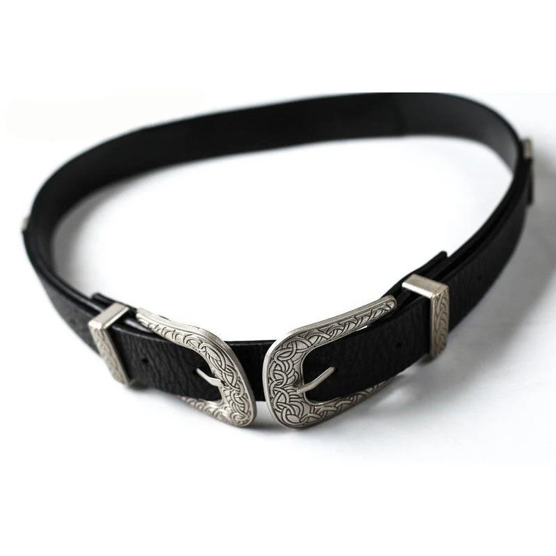 Wink Gal Fashion Female Vintage Strap Metal Pin Buckle Jeans Designer Leather Belt For Women