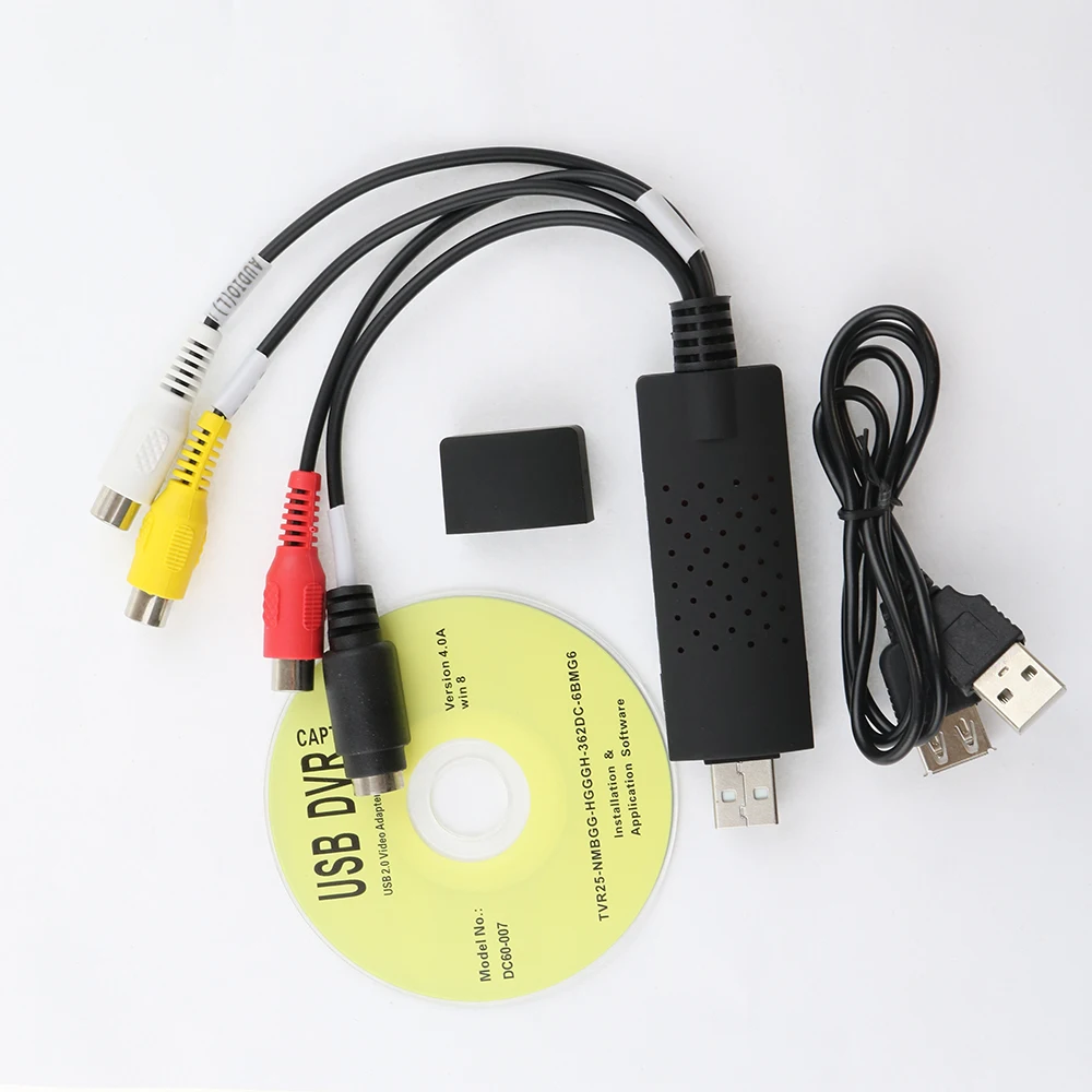 New 2.0 USB DC60 VHS TV DVD Video Capture Adapter USB Video Card Audio AV Video Capture Card Video Capture USB New 2.0 USB DC60 VHS TV DVD Video Capture Adapter USB Video Card Audio AV Video Capture Card Video Capture USB
