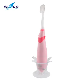 

Seago Cartoon Dolphin Children Electric Toothbrush Music Tooth Brush Kids Sonic Children's Toothbrush Electric + 3 Heads SG-621