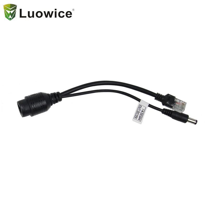 2 шт./лот rj45 POE сплиттер DC24V до 12 в блок питания сепаратор разъем сетевой кабель |