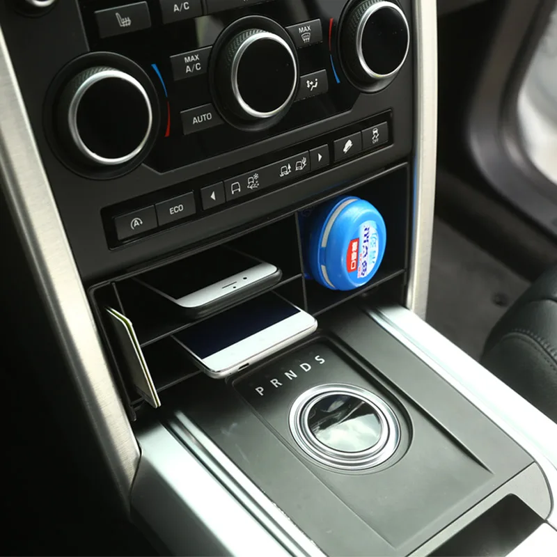 

Plastic Central Console Multifunction Storage Box Phone Tray For Land Rover Discovery Sport 2015 2016 2017 Car-Styling Accessory