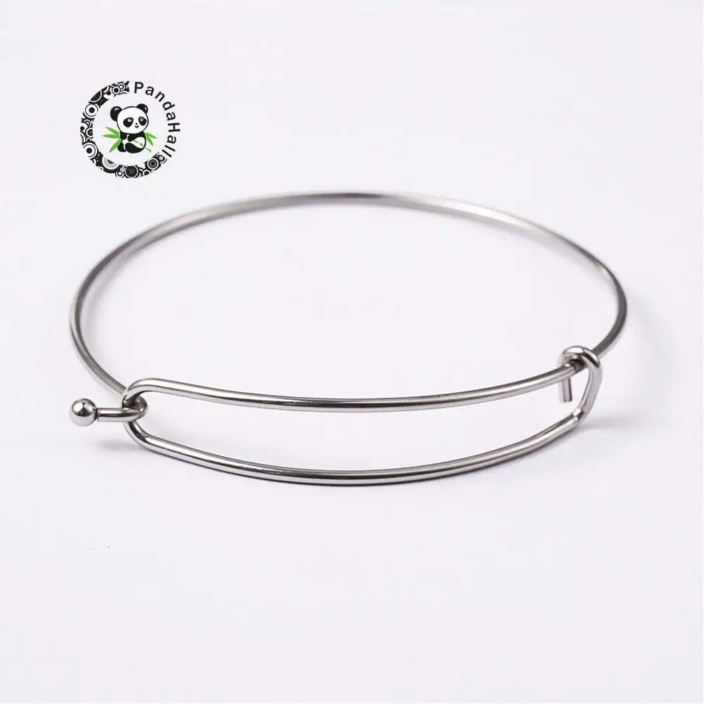 

304 Stainless Steel Bangle Making, Stainless Steel Color, 61~62mm