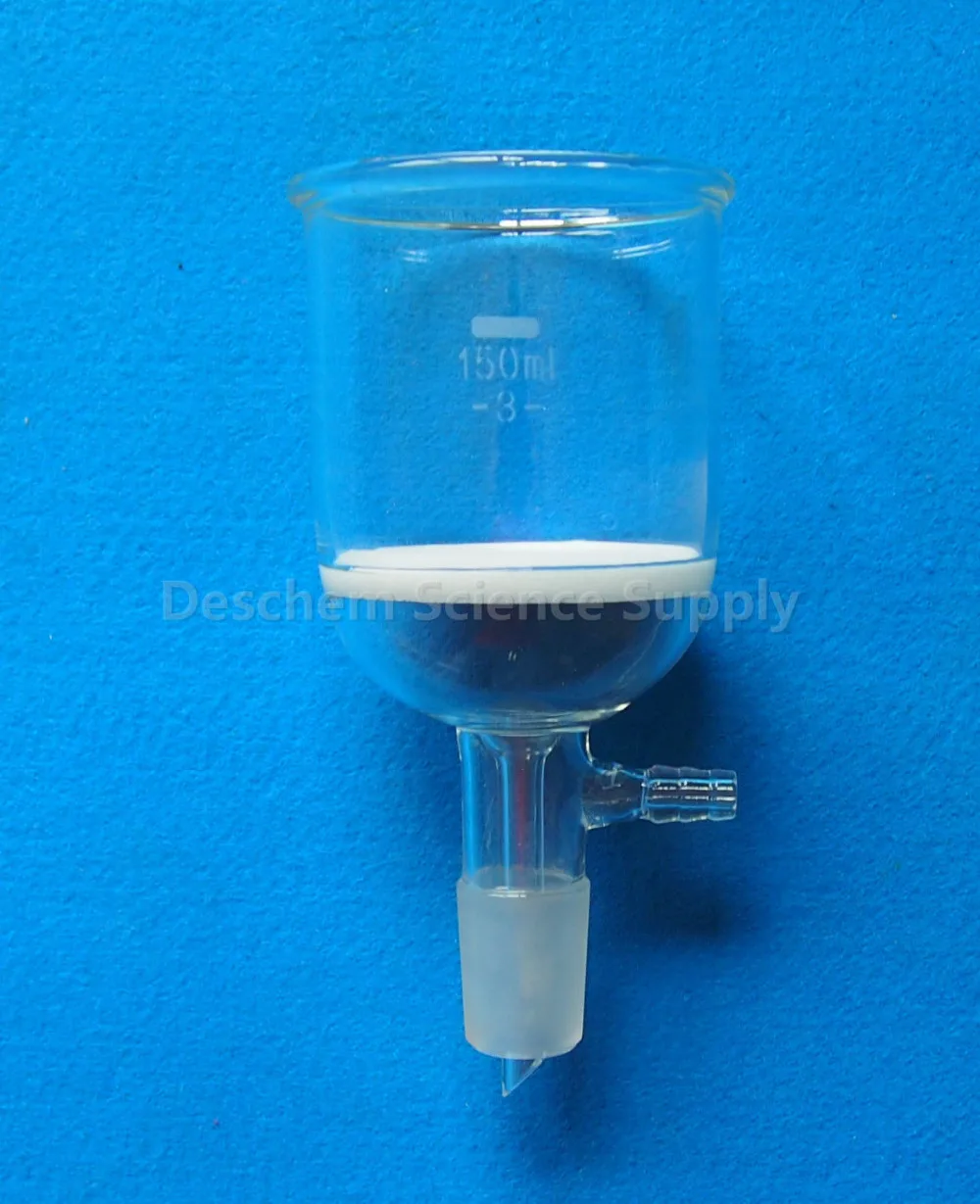 150ml,24/29,Glass buchner Funnel,lab Filter Funnels,3 Coarse filter