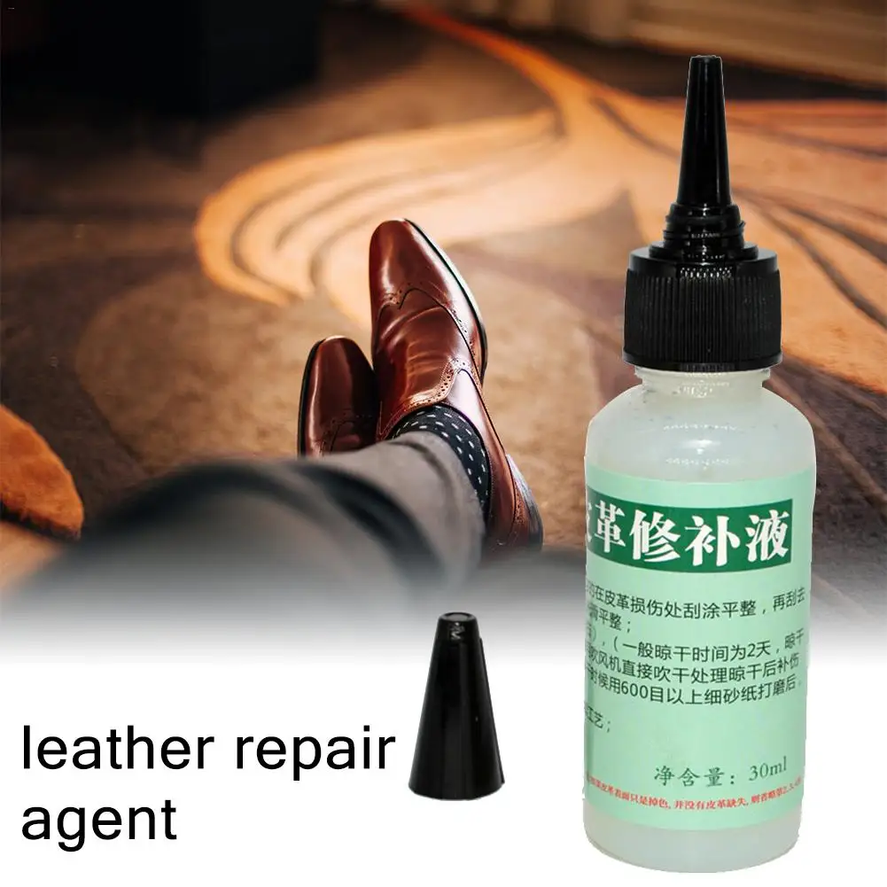 30ml Auto Car Seat Sofa Leather Repair Coats Holes Scratch Tools Liquid Leather Repair Kit Car Sofa Holes Repairing Accessories