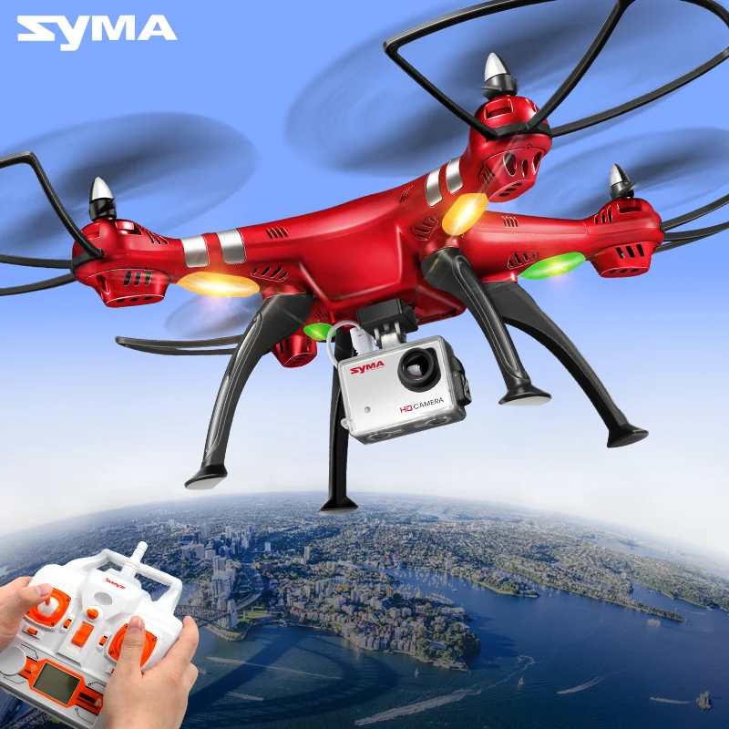 Professional SYMA RC Helicopter X8HG 2.4G Remote Control Drones with HD Camera Quadcopter (SYMA X8G Upgrade)