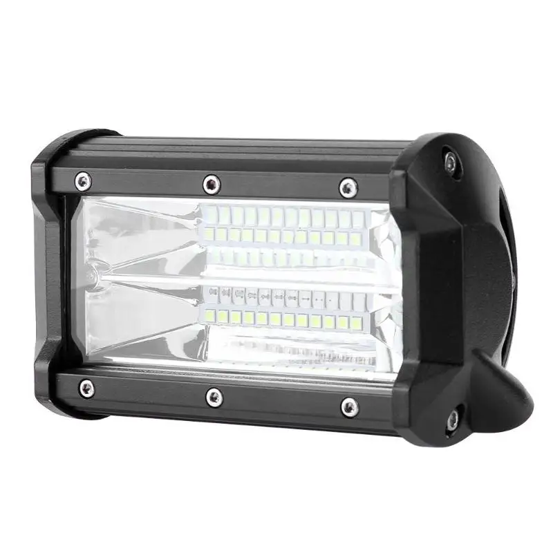 

DICN 72W 6500K 24LED Work Light 6000LM 12V 24V 5inch Super Bright Spotlight Work Lamp LED Bar For Offroad Truck Car Boat SUV ATV