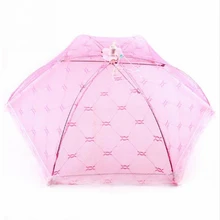 Urijk 1 шт. зонтик форма еда крышка пыли палатка Складная сеть пряжа овощи фрукты еда крышка Анти Москитная сетка кухонные принадлежности