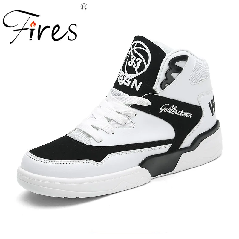 Fires Men Running Shoes High Top Leather Sport Shoes Outdoor Waterproof Walking Shoes Hombre