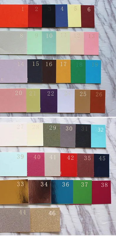 Пустой Свадебный конверт с приглашением карман три-складной пригласительный чехол много цветов предлагаем индивидуальный сервис - Цвет: choose color
