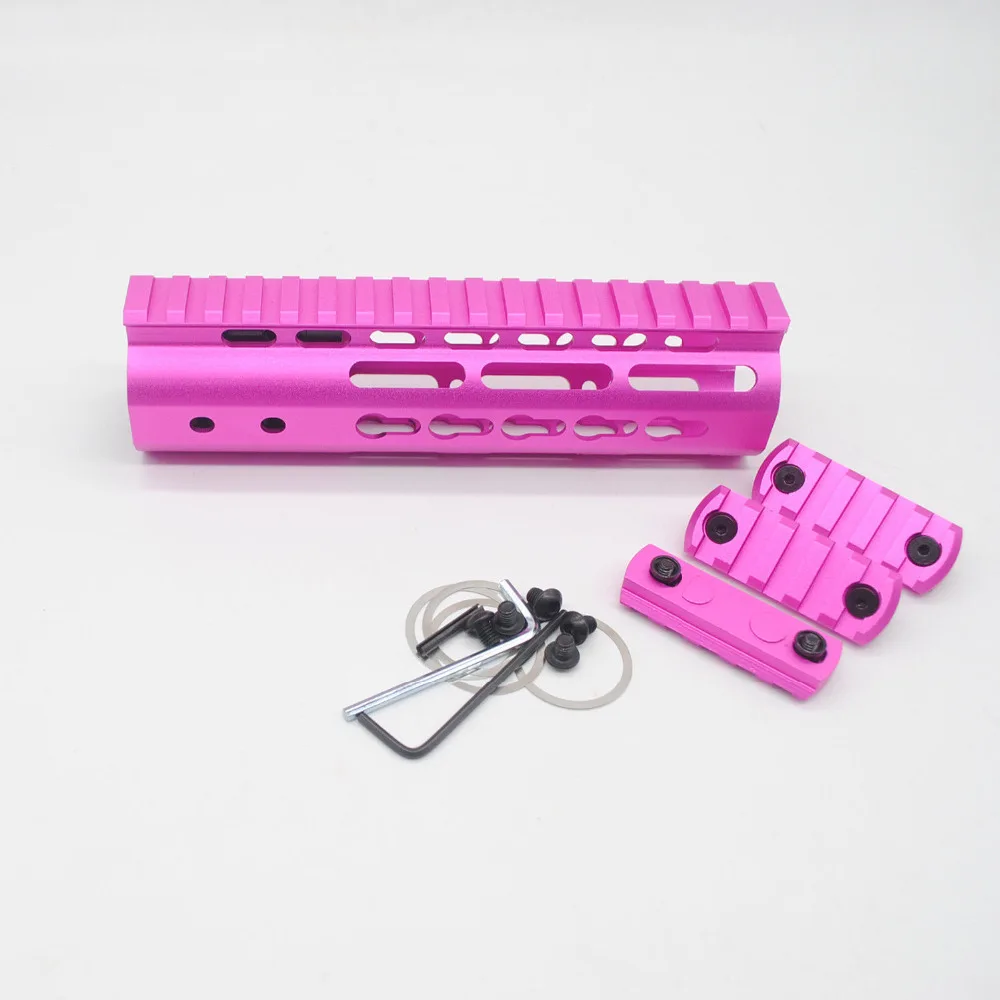 Aplus 7/9/10/12/13.5/15 ''дюймовый Keymod Handguard Free Float Picatinny Rail Mount Section System _pink Anodized|Оптические