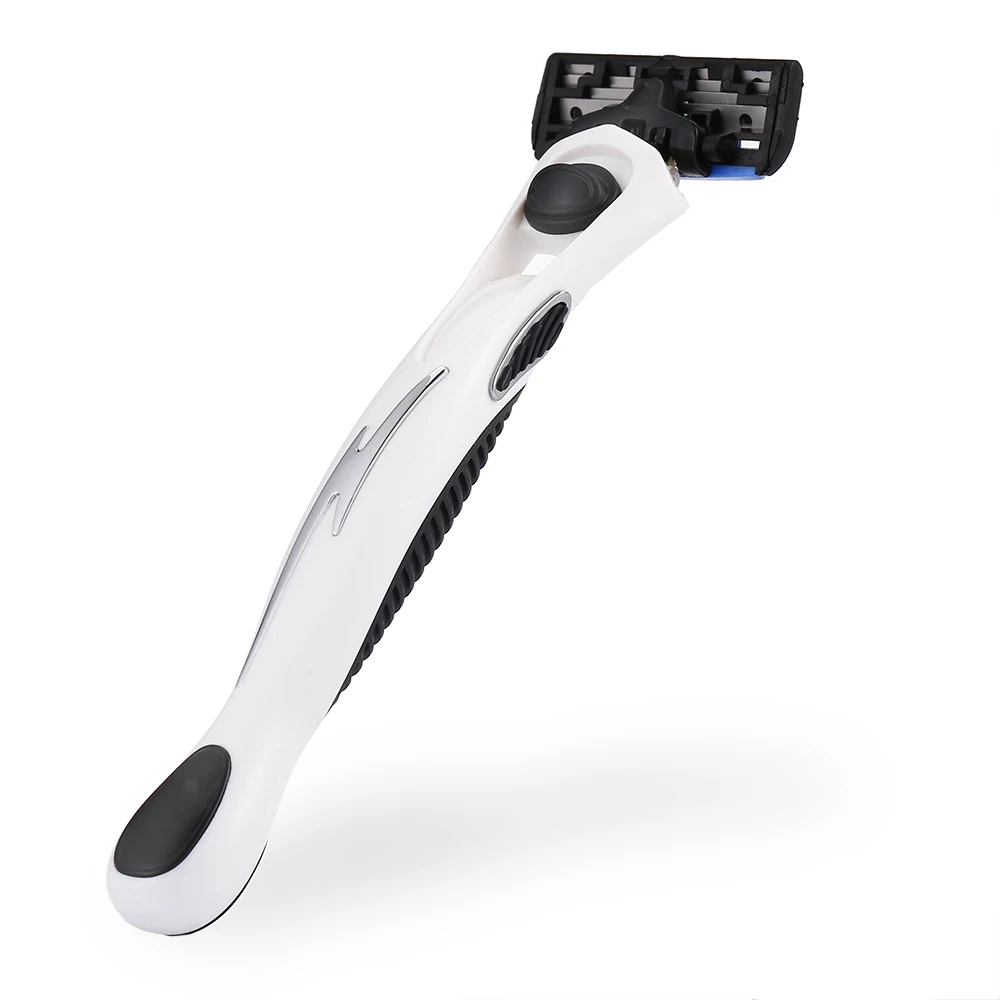 5 طبقة شفرة الحلاقة المتاح دليل ماكينة حلاقة الحلاقة إزالة الشعر الحلاق Men 'S الوجه الحلاقة ماكينة حلاقة مع 12 استبدال رئيس