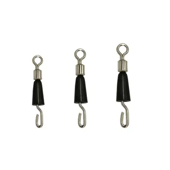 

Shared With Fish 100pcs/lot Ball Bearing Swivel Solid Rings Fishing Connector Ocean Boat Fishing Hooks quick fast link connector