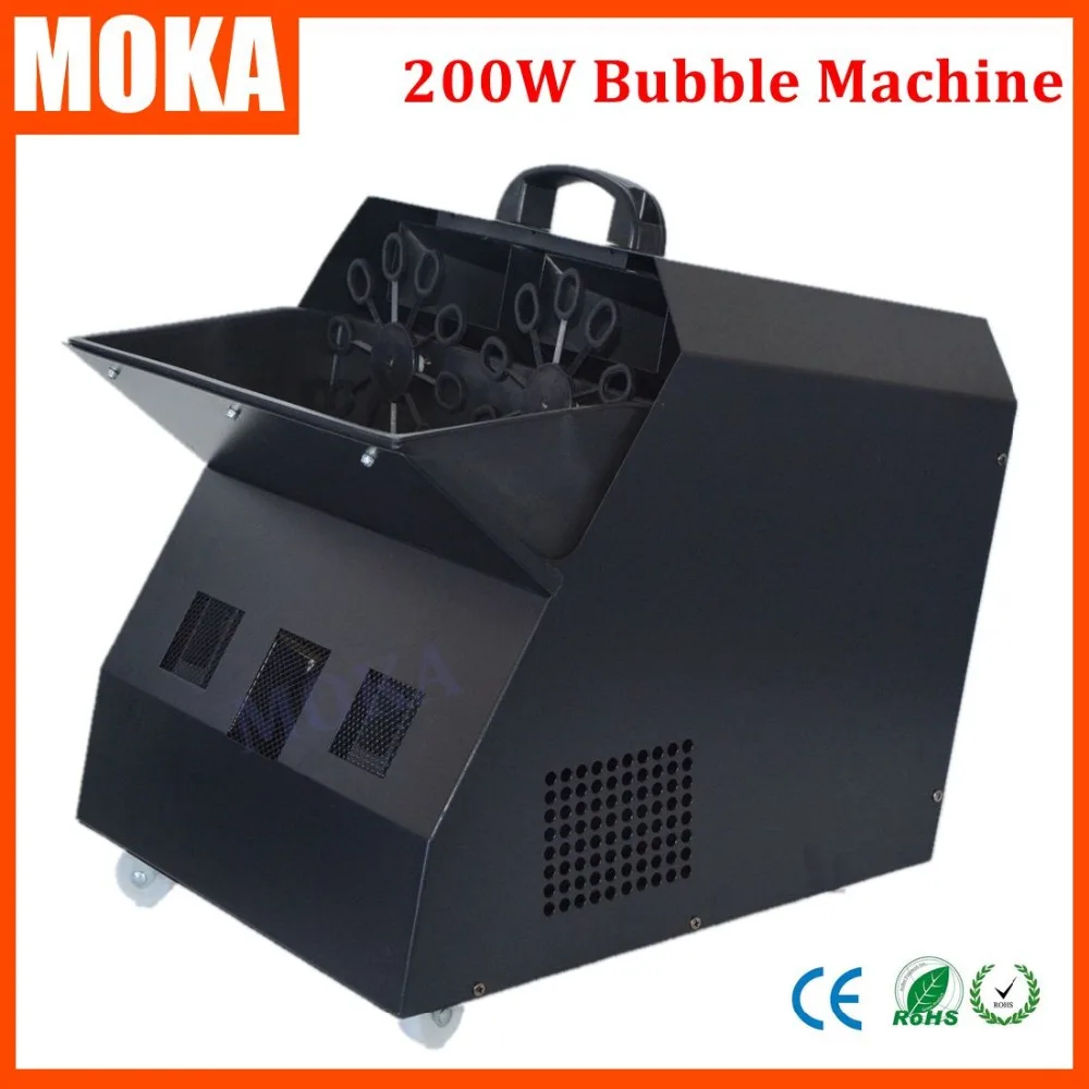 

200w Large Remote Control Bubble Machine with 4 wheels Double blaster Bubble Machine For Concerts Wedding Parties