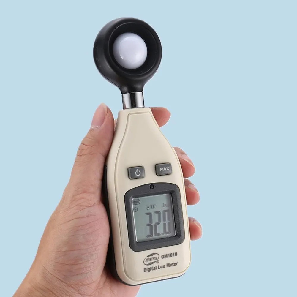 Benetech GM1010 цифровой свет Lux метр 200000 освещенность Lux/FC люминометр фотометр