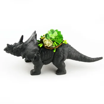 

4 Type Garden Decoration Cactus Plant Succulent Pot Flower Bonsai Pots Container Planter Dinosaur Plastic Animal Flower Pot