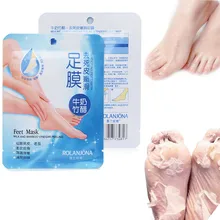 1 пара, лидер продаж, отшелушивающая маска для ног, отшелушивающая мозоли, домашние, удаляющие омертвевшую кожу, кутикулы, носки на пятках, детский крем для ног