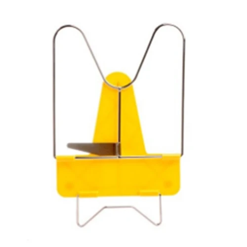 

Adjustable Novelty Angle Foldable Reading Book Stand Holder Document Metal Desk(Yellow)