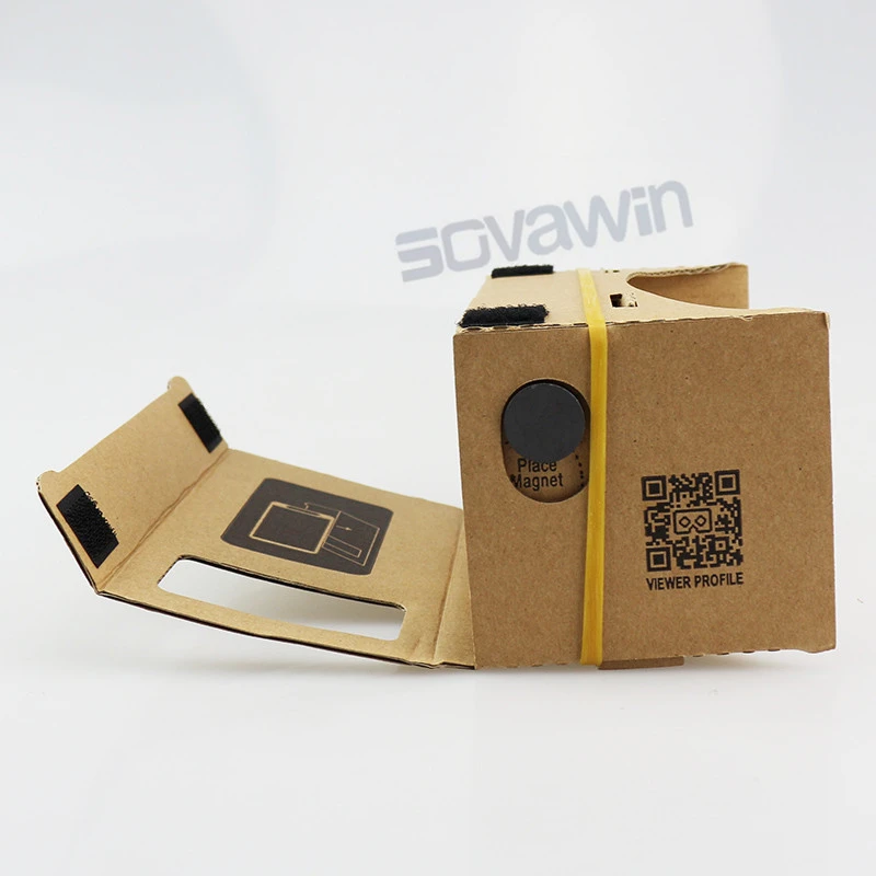 magnet control thickening vr google cardboard headset kit diy 3d max