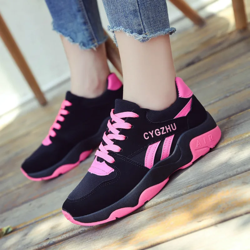 

LZJ New 2018 Spring Fashion Women Casual Shoes Suede Leather Platform Shoes Sneakers Ladies White Trainers Chaussure Femme