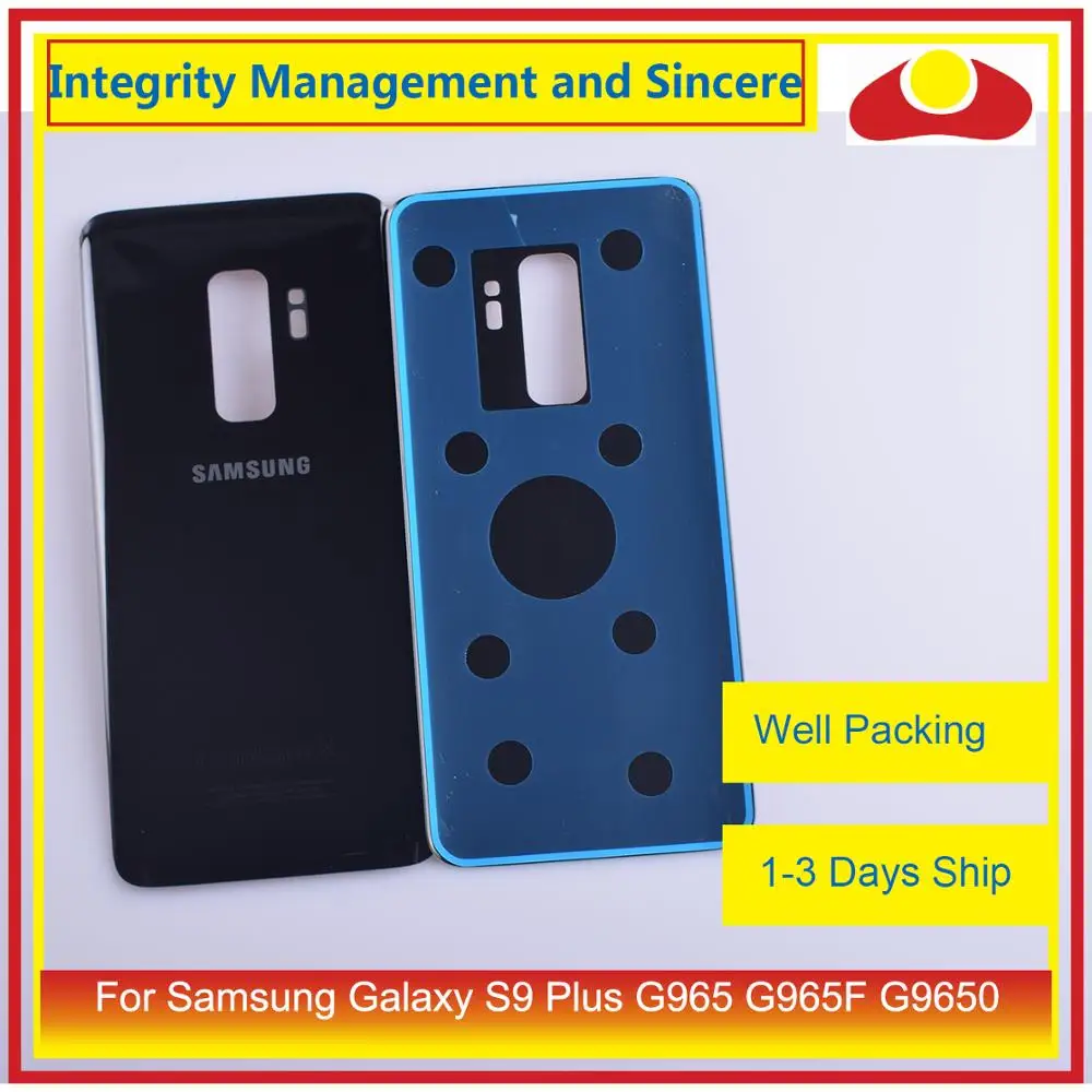 Оригинальный корпус для Samsung Galaxy S9 Plus G965 G965F G9650 с аккумулятором задняя стеклянная