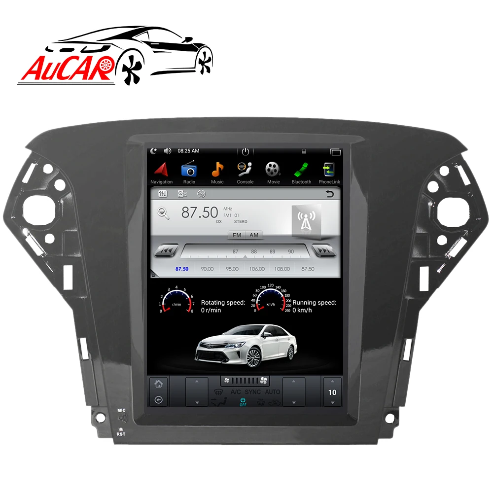 

Tesla Style 10.4" for Ford Mondeo 2007-2010 car audio car multimedia player GPS System Bluetooth WIFI 4G Vertical Stereo IPS
