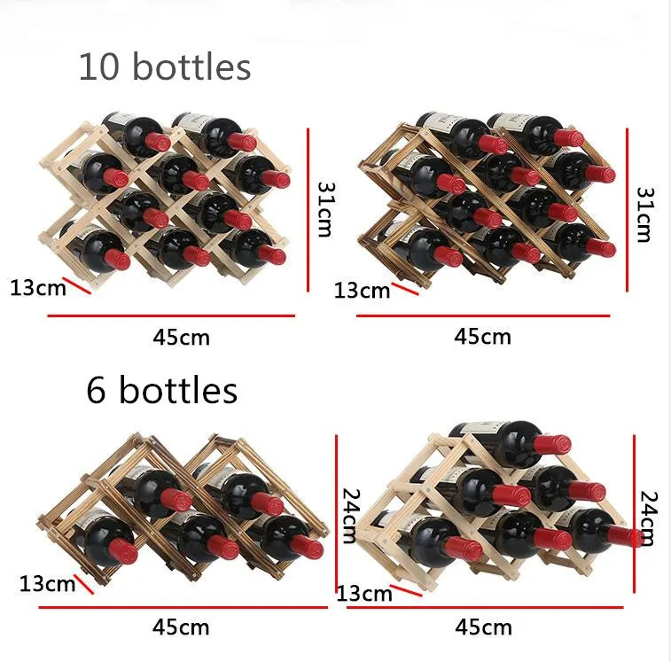 Деревянный Красное вино стойки 3/6/10 бутылки крепление Кухня держатель выставочный органайзер для домашнего украшения стеллаж для хранения