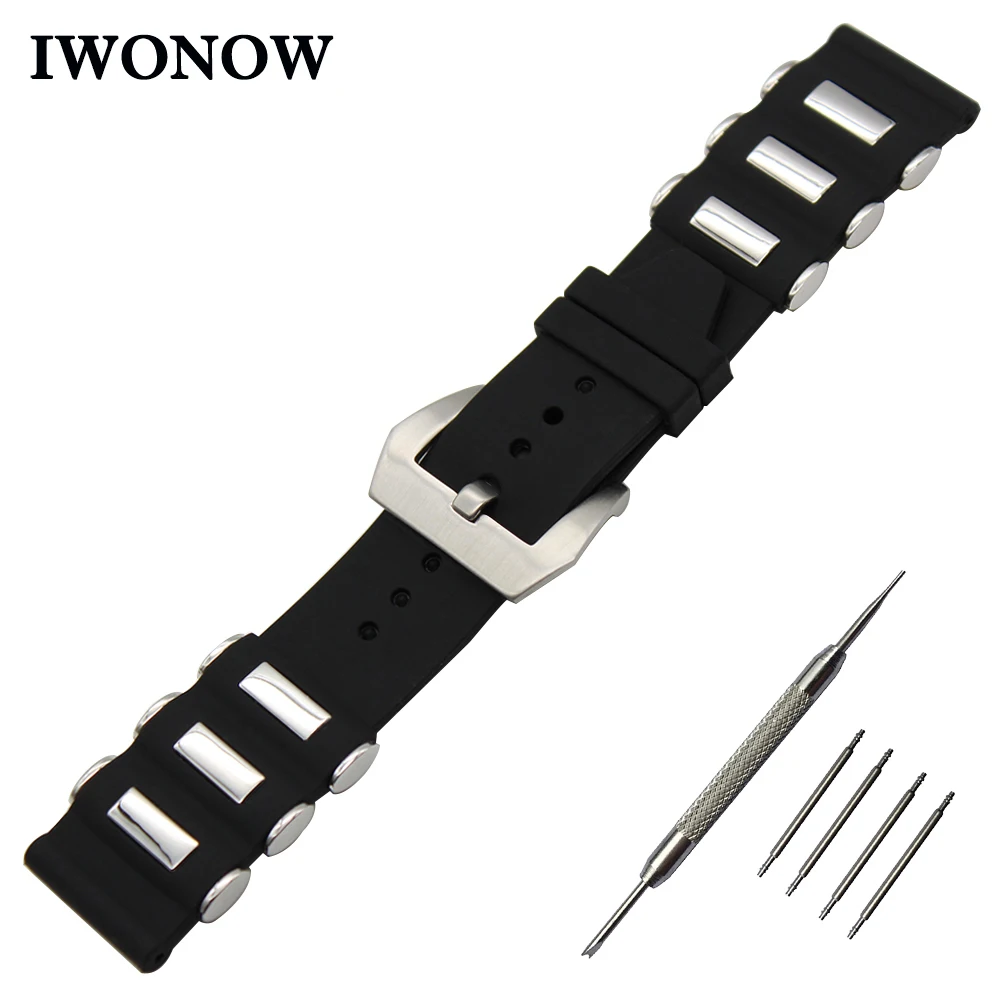 

Silicone Rubber Watch Band 21mm 22mm 23mm 24mm for Tissot 1853 T035 Stainless Steel Pre-v Buckle Strap Wrist Belt Bracelet