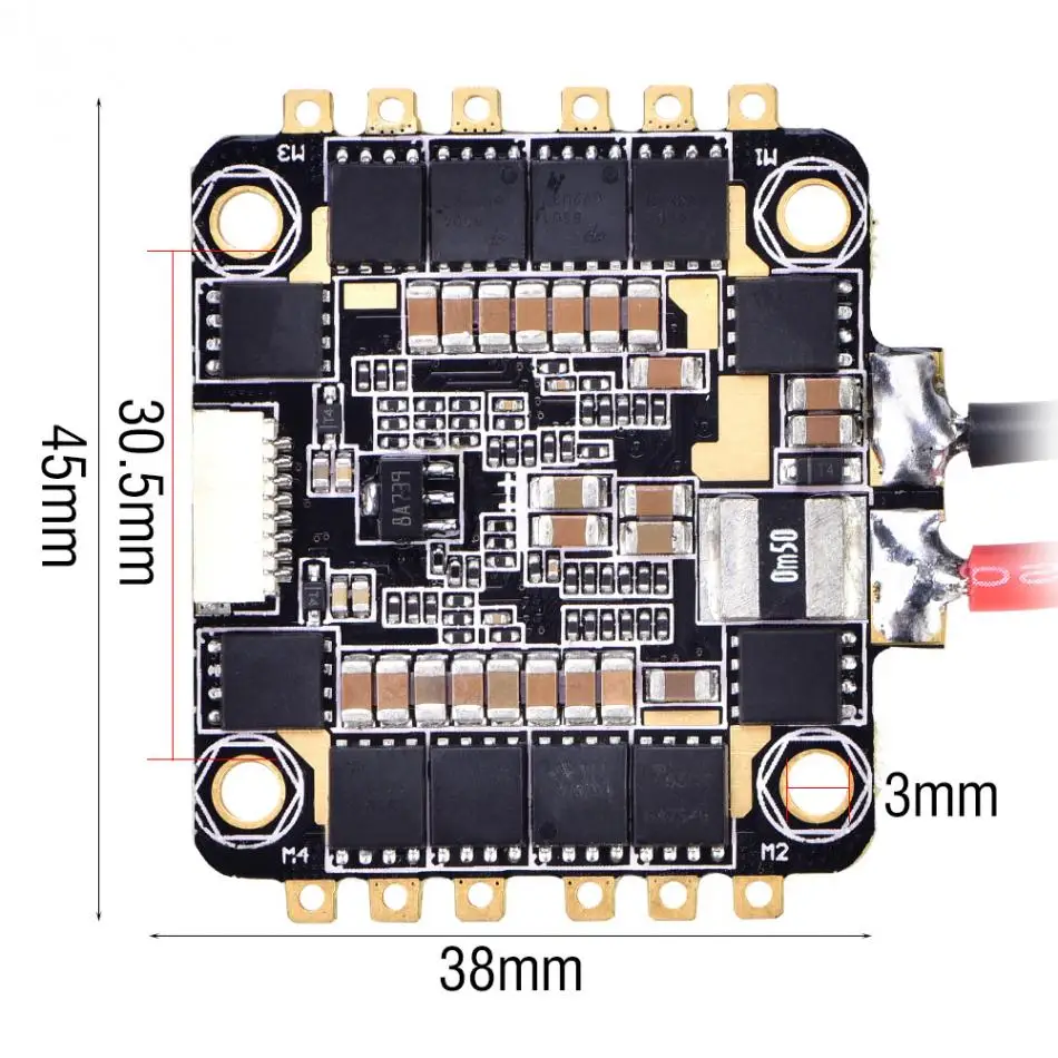 4 в 1 BLHeli_S 35A ESC 2-6S электронное управление DSHOT600 для дистанционного управления FPV Дрон высокое качество RC ЗАПАСНЫЕ ЧАСТИ